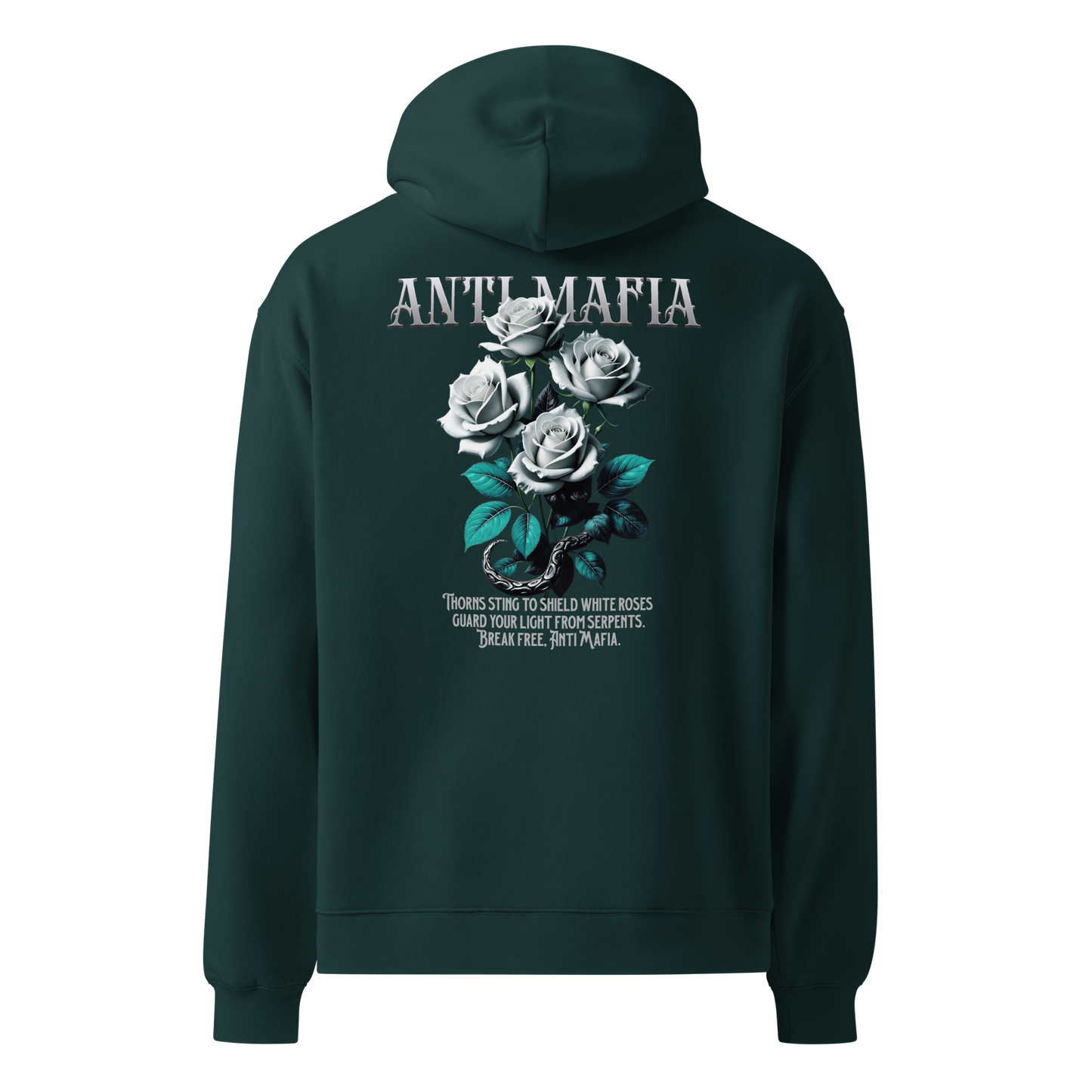 Oversized hoodie roses