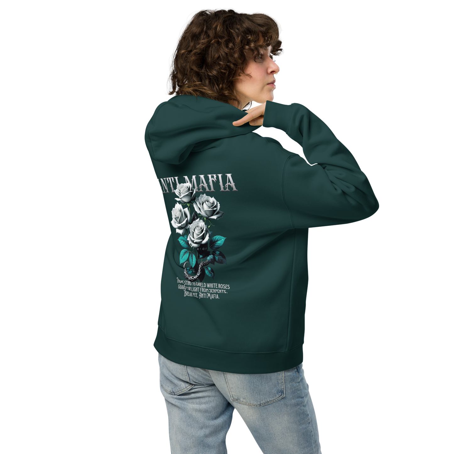 Oversized hoodie roses