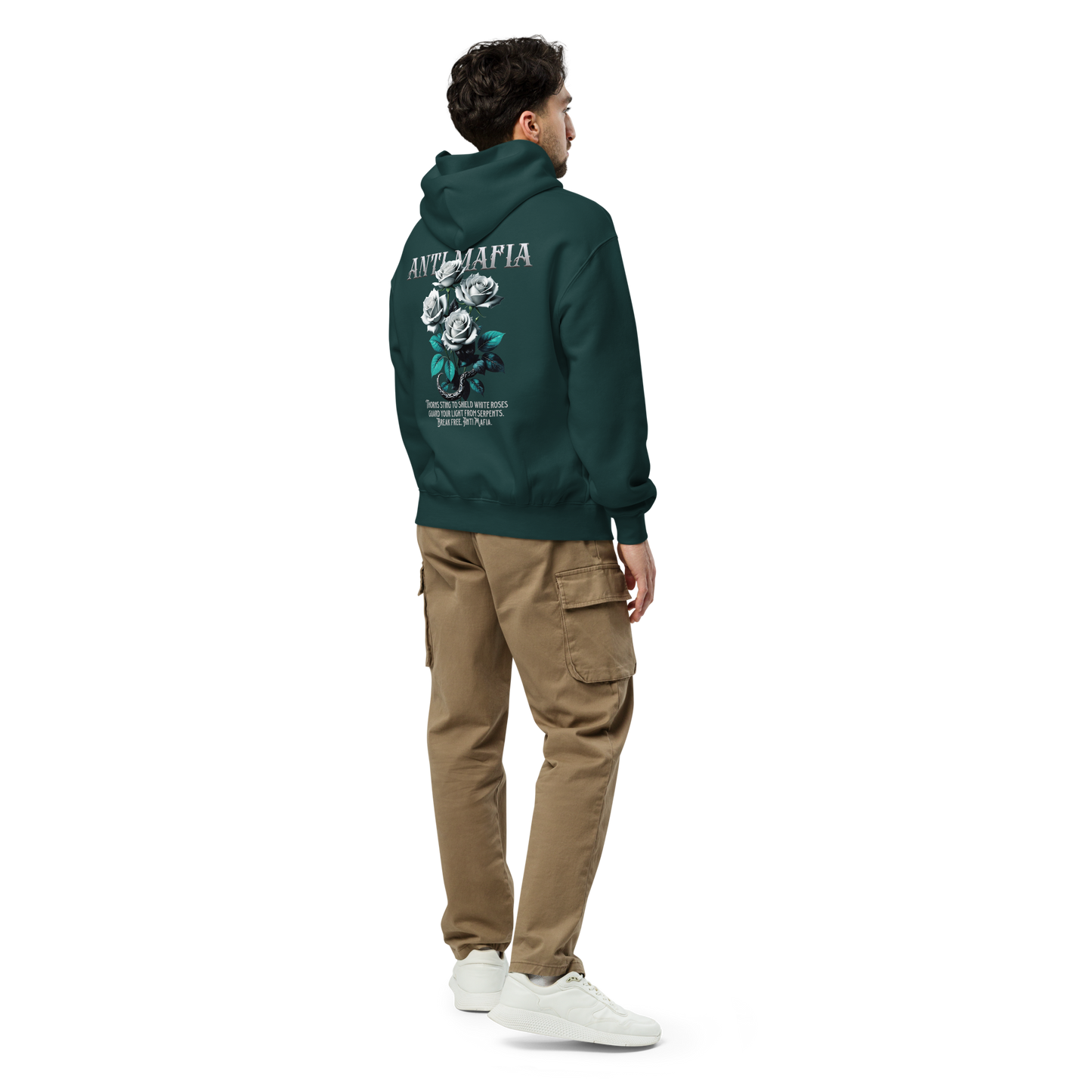 Oversized hoodie roses