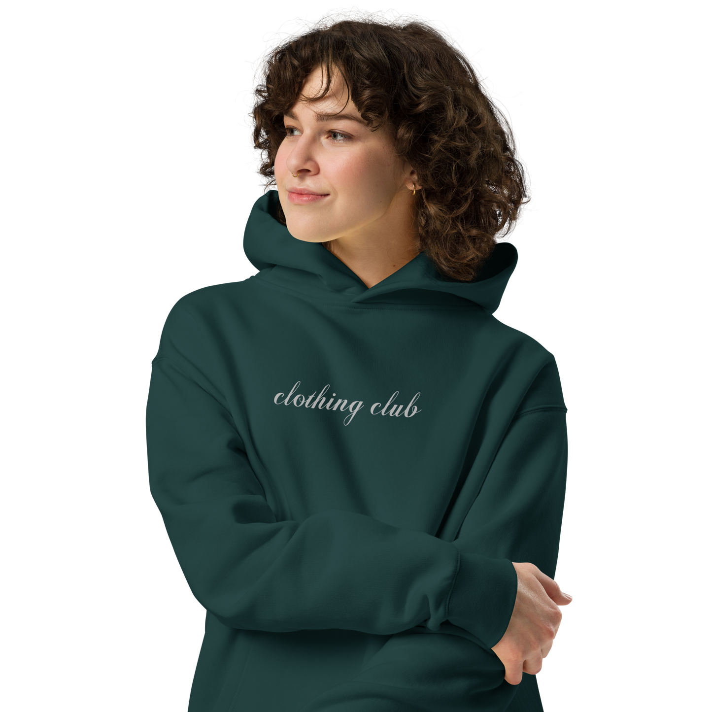 Oversized hoodie roses